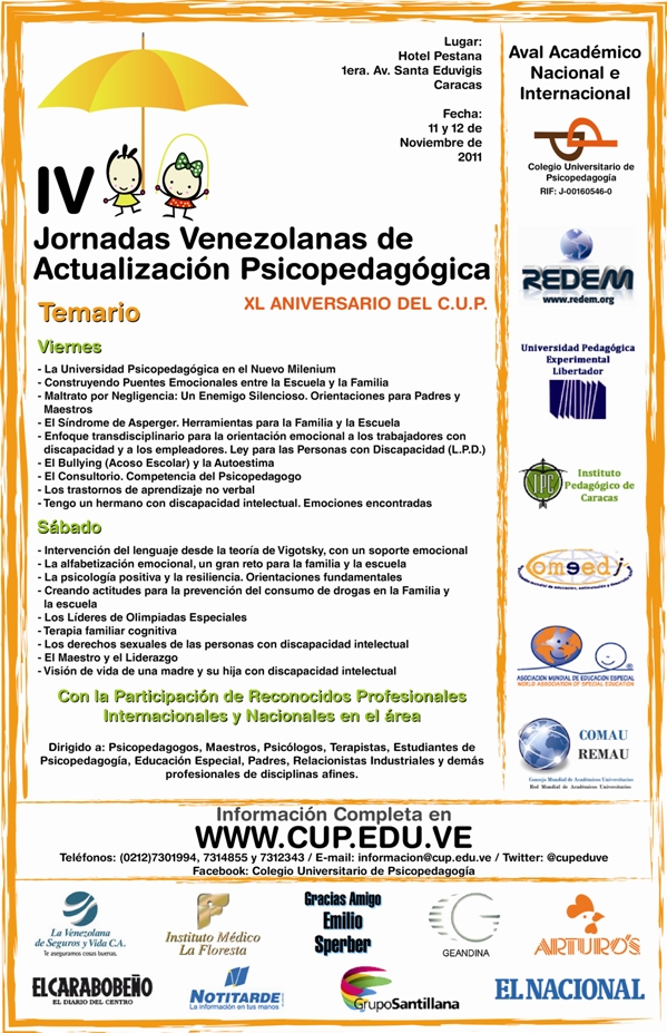 IV Jornadas Venezolanas de Actualización Psicopedagógicas