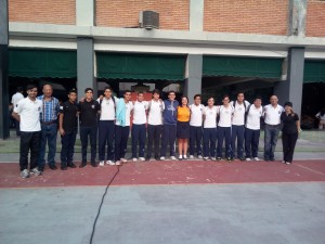 Alumnos con la Banda de Deporte 2015-2016