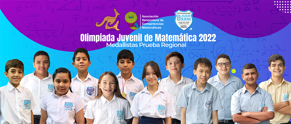 12 medallistas en la Prueba Regional de la Olimpiada Juvenil de Matemáticas 2022