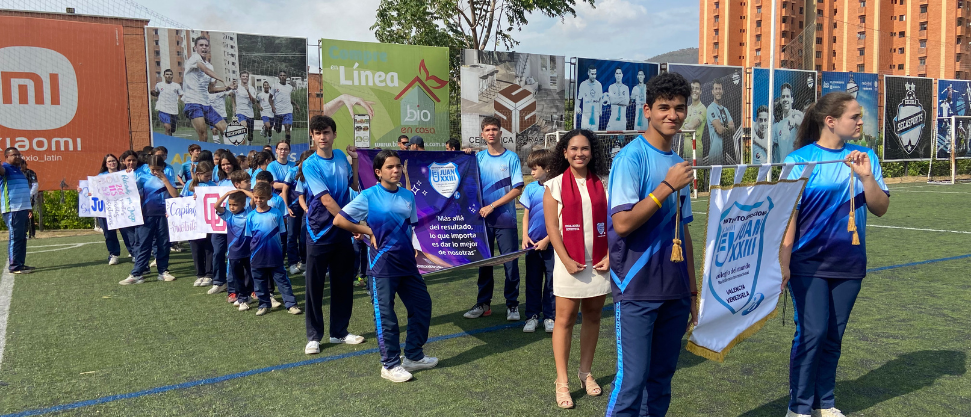 11 colegios presentes durante inauguración de Juegos Regionales Andiep 2023